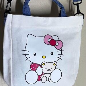 Adorable Hello Kitty Kids Messenger Style Canvas Bag #388